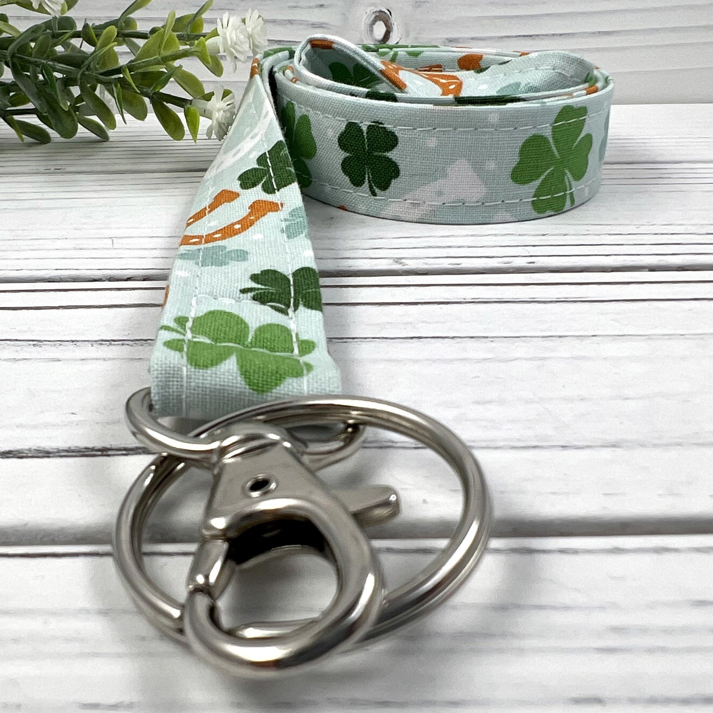 St. Patrick's Day Lanyard, Cute Lanyard with ID holder, Popular Right Now, Teacher Lanyard with ID holder, St. Patricks Day Gift, Clovers