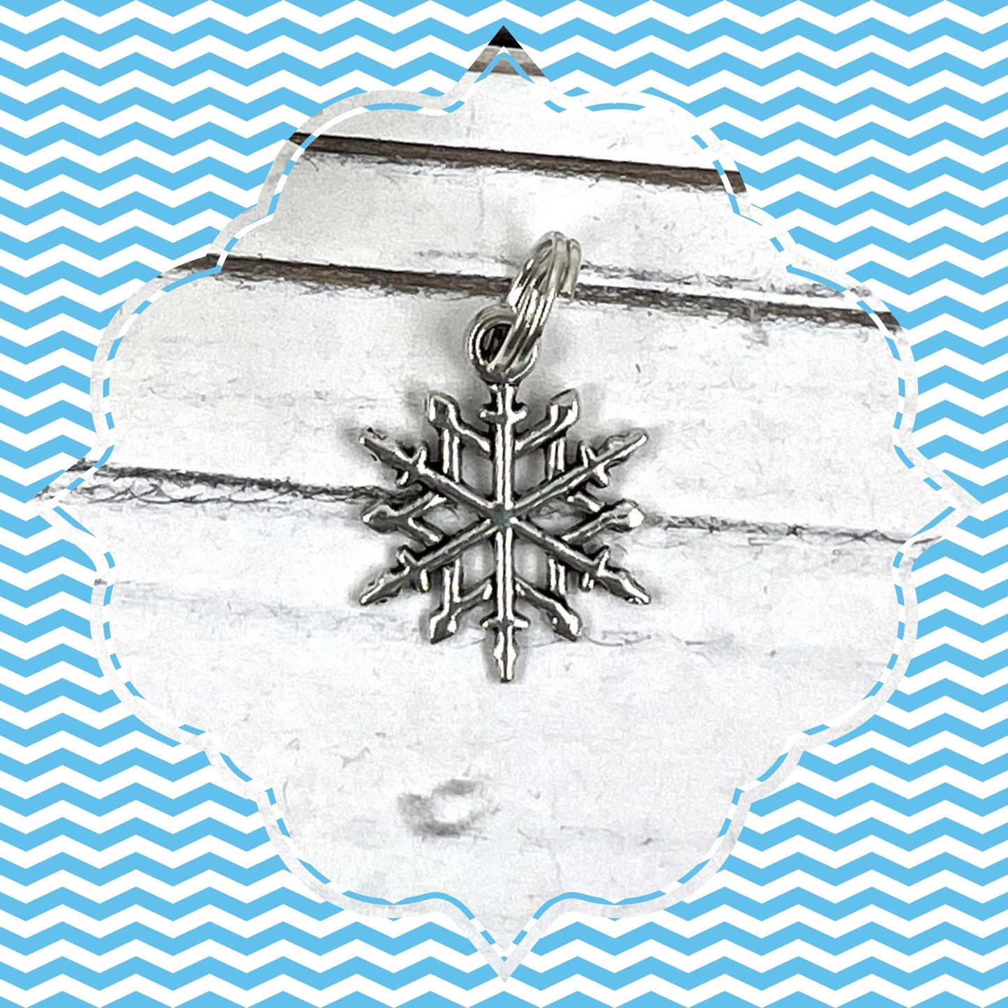 Handmade Snowflake Lanyard, Snowflakes Gift, Lanyard for Badge , Cute Lanyard for Keys, Cool Lanyard, Teacher Breakaway Lanyard, Useful Gift