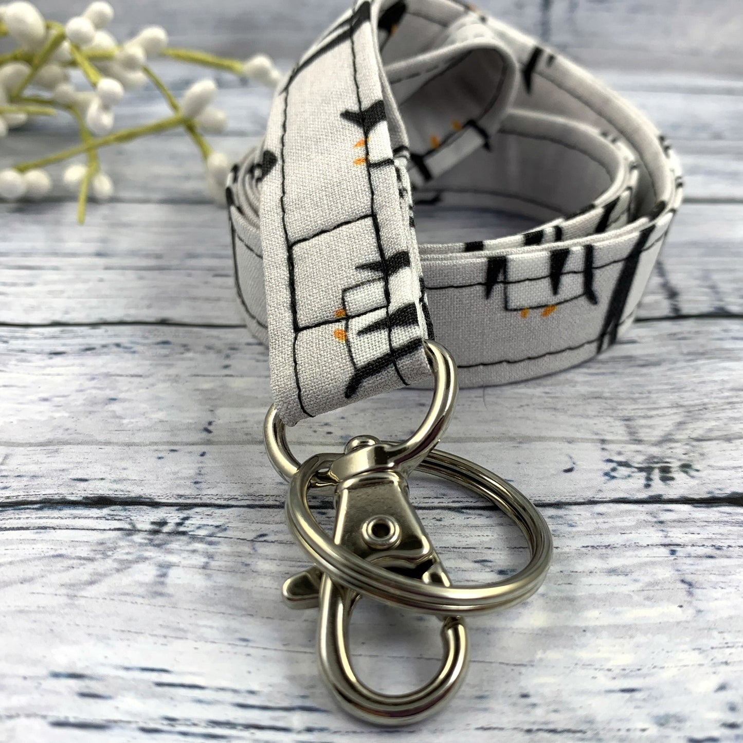 Handmade Penguin Lanyard,  Popular Right Now, Teacher Lanyard, New Teacher Gifts, Penguin Gift, Cute Lanyard for Keys, Penguin Lover's